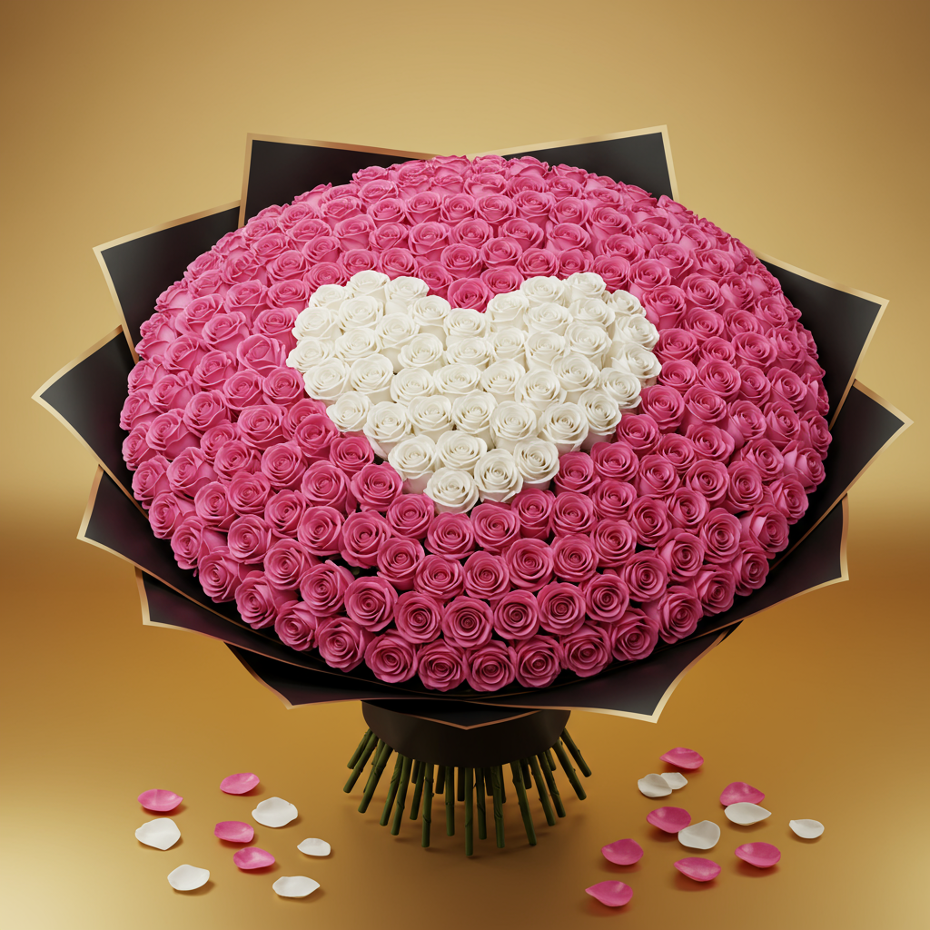 251 Heart Luxury Roses