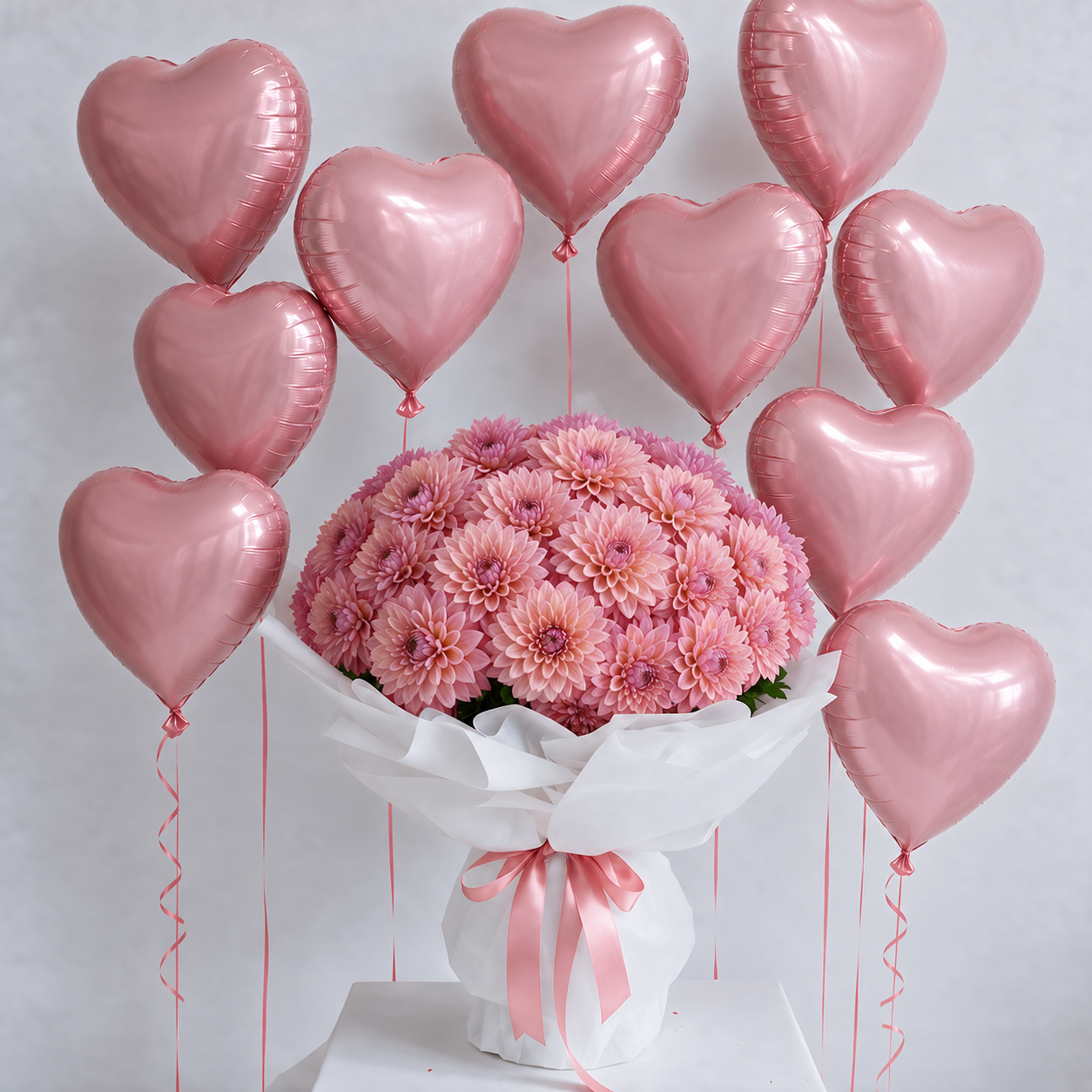 Regina di Cuori - Dalie Rosa – Fiori, Deluxy Flowers