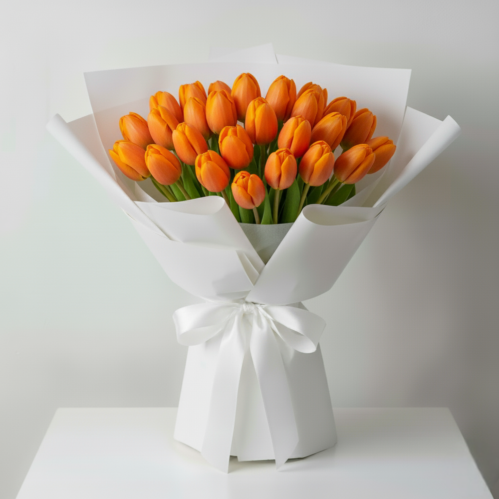 Bouquet Tulipani Arancioni