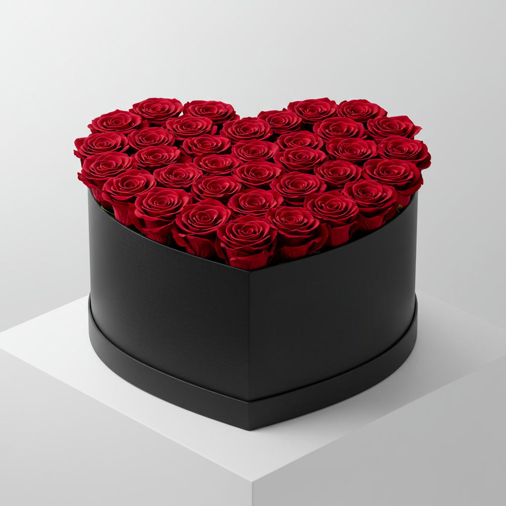 Cappelliera Cuore Rose Rosse