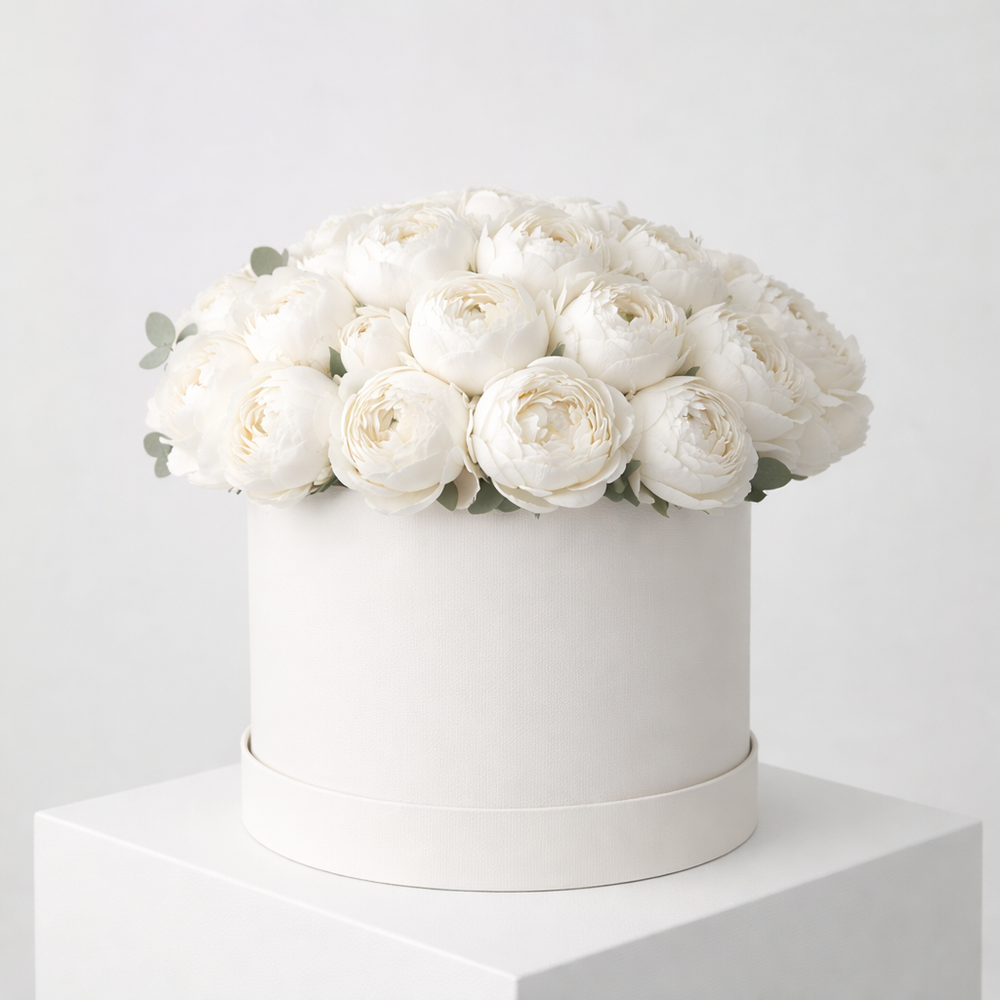 Cappelliera Peonie Bianche