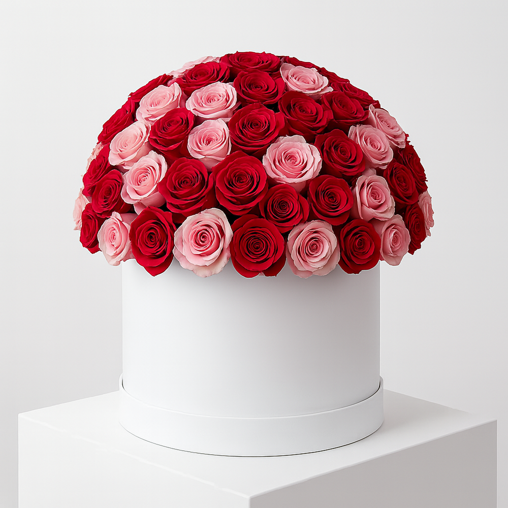 Cappelliera Rose Rosa e Rosse