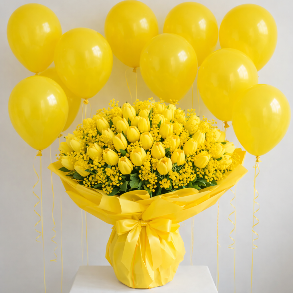 Festa della Donna - Bouquet e Palloncini