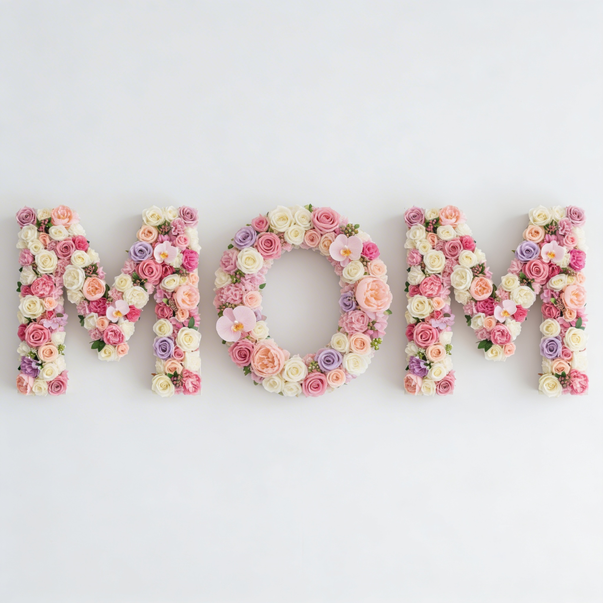 Flowers Letters MOM