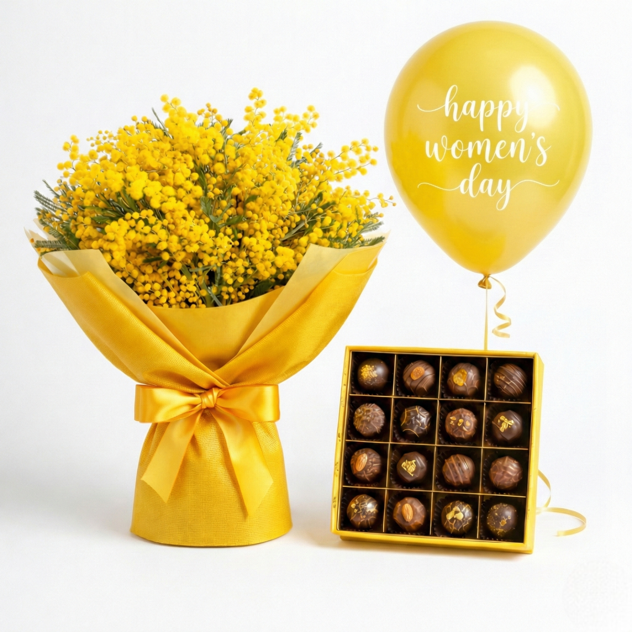 Mimosa, Praline d'Autore e Palloncino