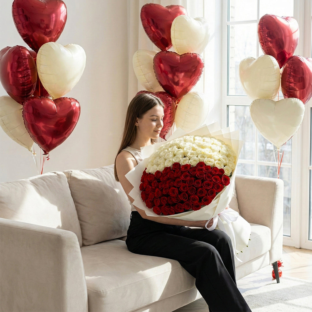 Queen of Hearts - RED &amp; WHITE