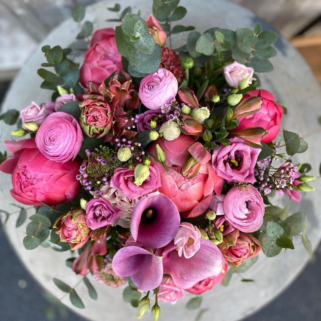 Fiori a domicilio a Milano Bouquet Peonie Coral e Tulipani